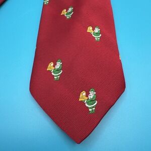 Vtg Ugly Christmas Tie‎ Necktie Santa w Dead Tech Computer Cape Cod Neckwear